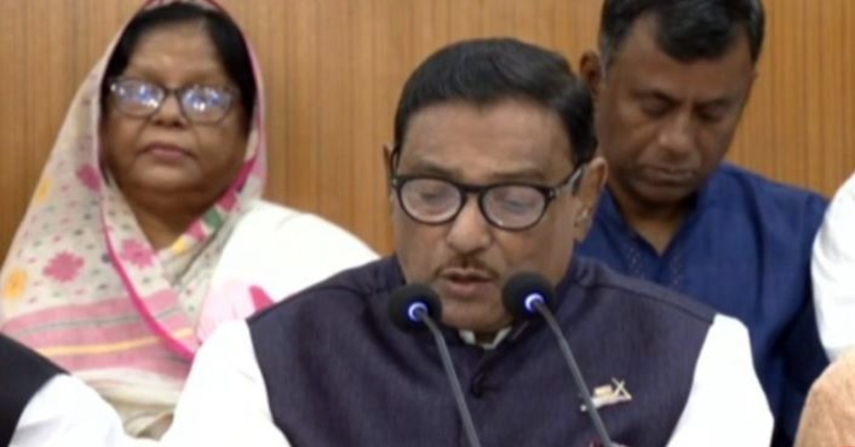 আওয়ামী লীগের সাধারণ সম্পাদক ও সেতুমন্ত্রী ওবায়দুল কাদের।