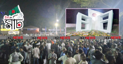 স্বাধীনতা দিবস : সিলেটে প্রথম প্রহরে শহিদ মিনারে শ্রদ্ধা জানাতে ঢল