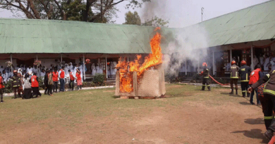 Disaster response exercise with students in Sunamganj