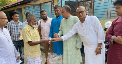 Municipality`s support to affected by the fire in Moulvibazar