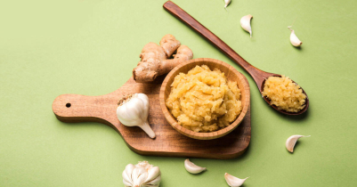 Ginger Garlic Paste Recipe for Storage for upto 6 Months 