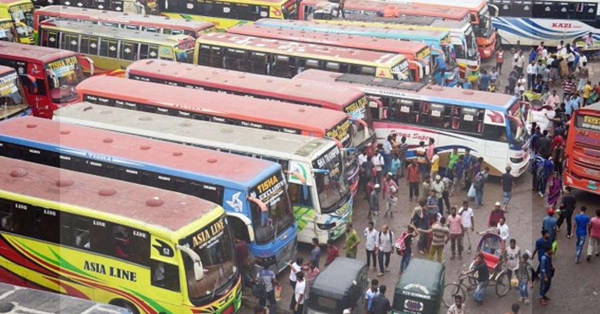 বাংলাদেশের একটি বাস টার্মিনাল।