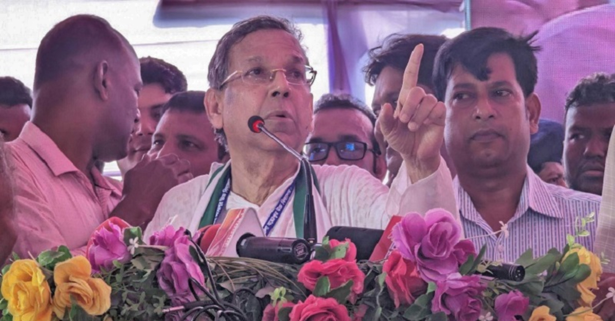 অনুষ্ঠানে প্রধান অতিথির বক্তব্য দিচ্ছেন আইনমন্ত্রী। ছবি- সংগৃহীত