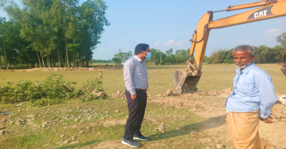 নবীগঞ্জ অবৈধভাবে মাটি কাটায় ৫০ হাজার টাকা জরিমানা