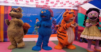 সিসিমপুরের হালুম, টুকটুকি, ইকরি ও শিকু হাজির হলো রাউৎগাঁওয়ে