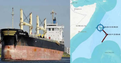 সোমালিয়া জলদস্যু কতৃক জিম্মি হওয়া জাহাজের অবস্থান শনাক্ত 