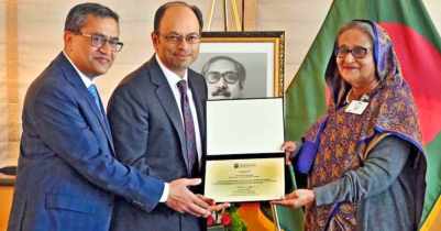 ব্রাউন ইউনিভার্সিটি বিশেষ সম্মাননায় ভূষিত হলেন প্রধানমন্ত্রী 