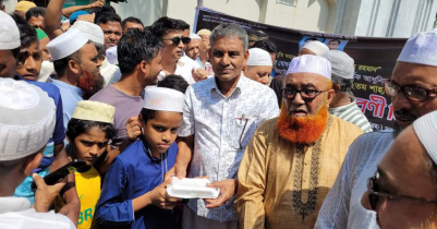 মৌলভীবাজারে জিয়াউর রহমানের মৃত্যুবার্ষিকীতে খাবার বিতরণ 