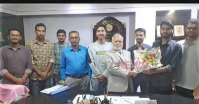 নর্থ ইস্ট বিশ্ববিদ্যালয় উপাচার্যের সঙ্গে শাবি প্রেসক্লাবের সৌজন্য সাক্ষাৎ