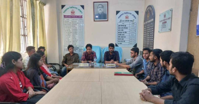শাবি প্রেসক্লাবের সাথে সাংস্কৃতিক সংগঠন থিয়েটার সাস্ট’র মতবিনিময়