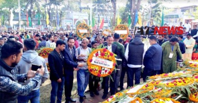 বিজয় দিবসে সিলেট বিভাগীয় রিপোর্টার্স ক্লাবের শ্রদ্ধা নিবেদন