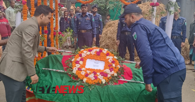 রাষ্ট্রীয় মর্যাদায় বীর মুক্তিযোদ্ধা সুরেশ দাশের শেষকৃত্য সম্পন্ন