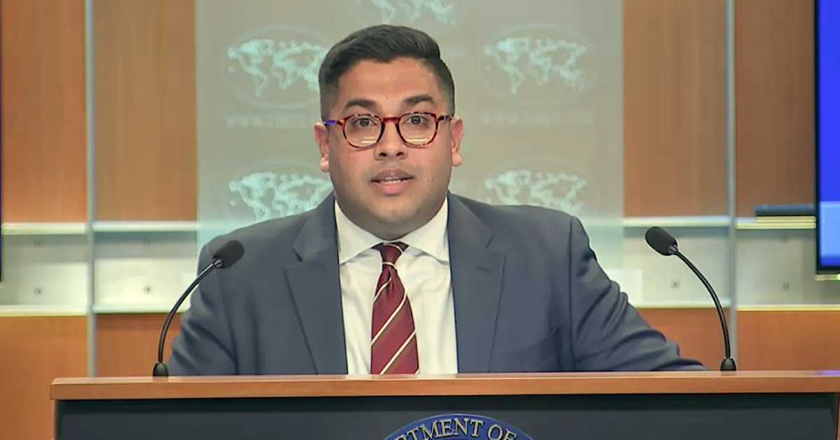 মার্কিন পররাষ্ট্র দপ্তরের উপপ্রধান মুখপাত্র বেদান্ত প্যাটেল। ছবি- সংগৃহীত