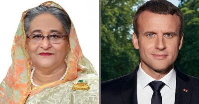 Hasina-Macron bilateral meeting begins