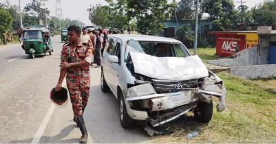 Private car-CNG autorickshaw collision k-ills 2 in Habiganj