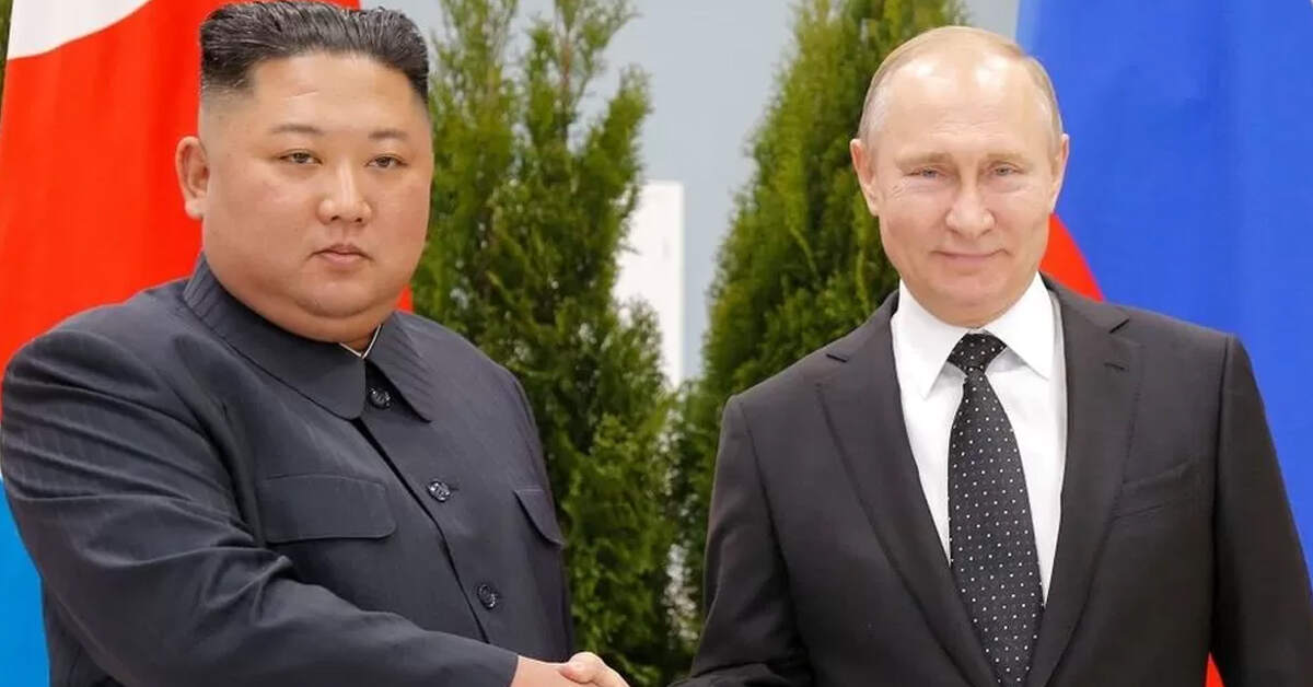 Vladimir Putin and Kim Jong Un met in the Russian port city of Vladivostok in 2019