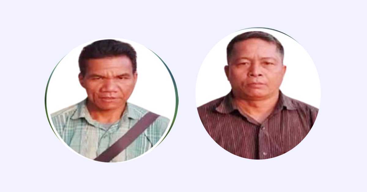 র‍্যাবের কাছে গ্রেফতার হওয়া দুই কেএনএফ নেতা। ছবি- সংগৃহীত