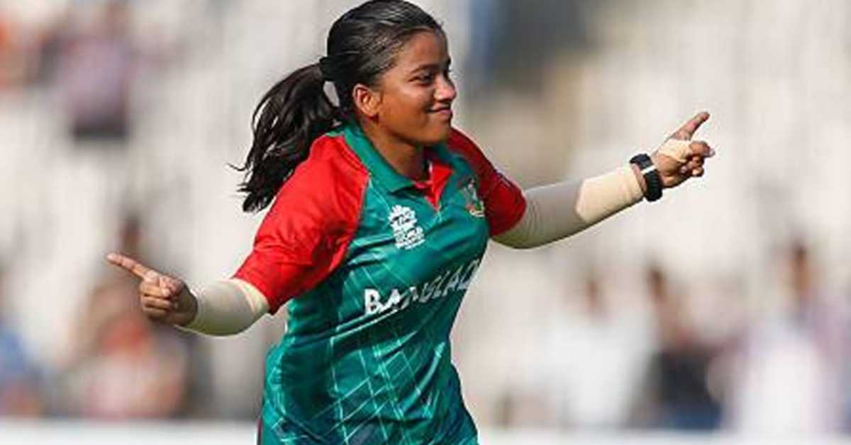 বাংলাদেশ নারী ক্রিকেট দলের স্পিনার নাহিদা আক্তার। ফাইল ছবি