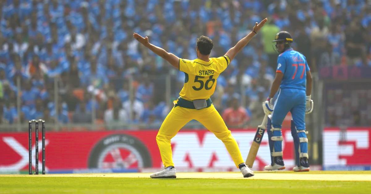 ভারতের বিপক্ষে একটি এলবি ডব্লিউ`র আবেদন করছেন পেসার স্টার্ক। ছবি- ক্রিকইনফো ভারতের বিপক্ষে একটি এলবি ডব্লিউ`র আবেদন করছেন পেসার স্টার্ক। ছবি- ক্রিকইনফো