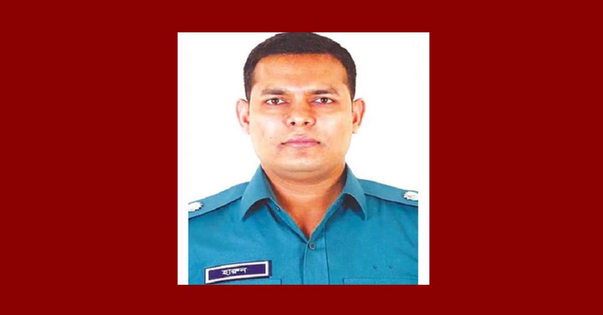 মারধর করে আলোচিত পুলিশের এডিসি হারুন।