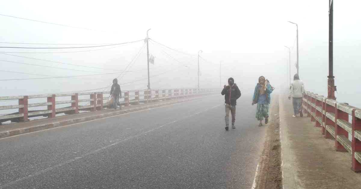 মৌলভীবাজারের মনু নদের ওপরের চাঁদনীঘাট ব্রীজ।