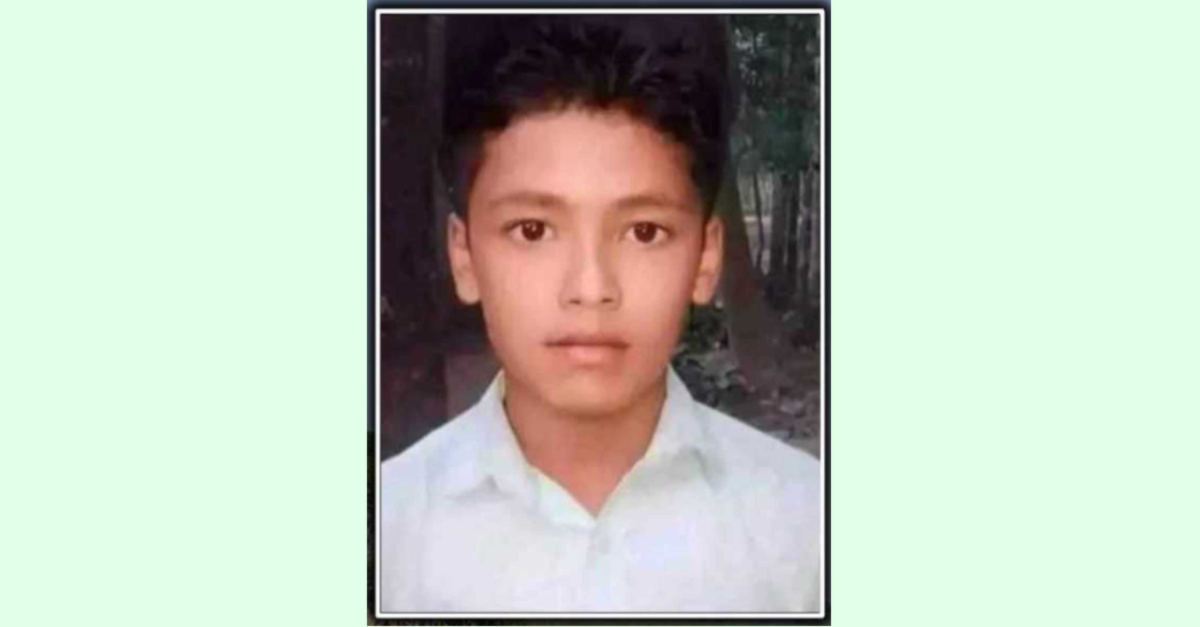 নিখোঁজ হওয়ার পর নিহত স্কুল ছাত্র মোশাররফ হোসেন (১৪)। নিখোঁজ হওয়ার পর নিহত স্কুল ছাত্র মোশাররফ হোসেন (১৪)।