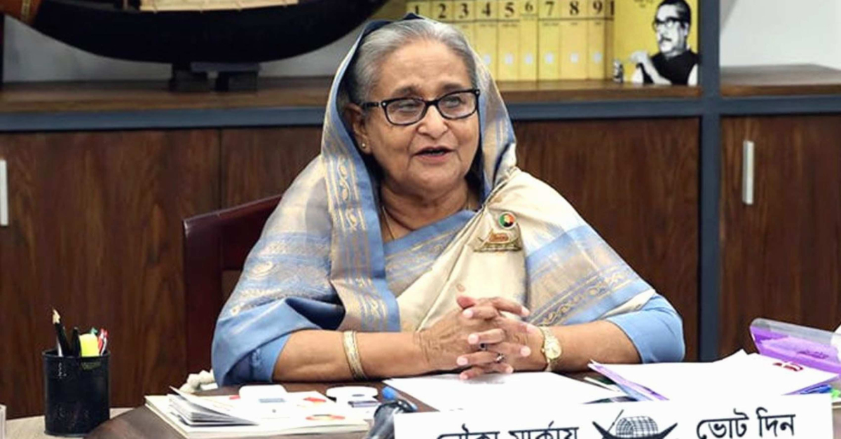 ৬টি জেলার সঙ্গে জনসভায় ভার্চুয়ালি যুক্ত হন আওয়ামী লীগ সভানেত্রী। ছবি- সংগৃহীত