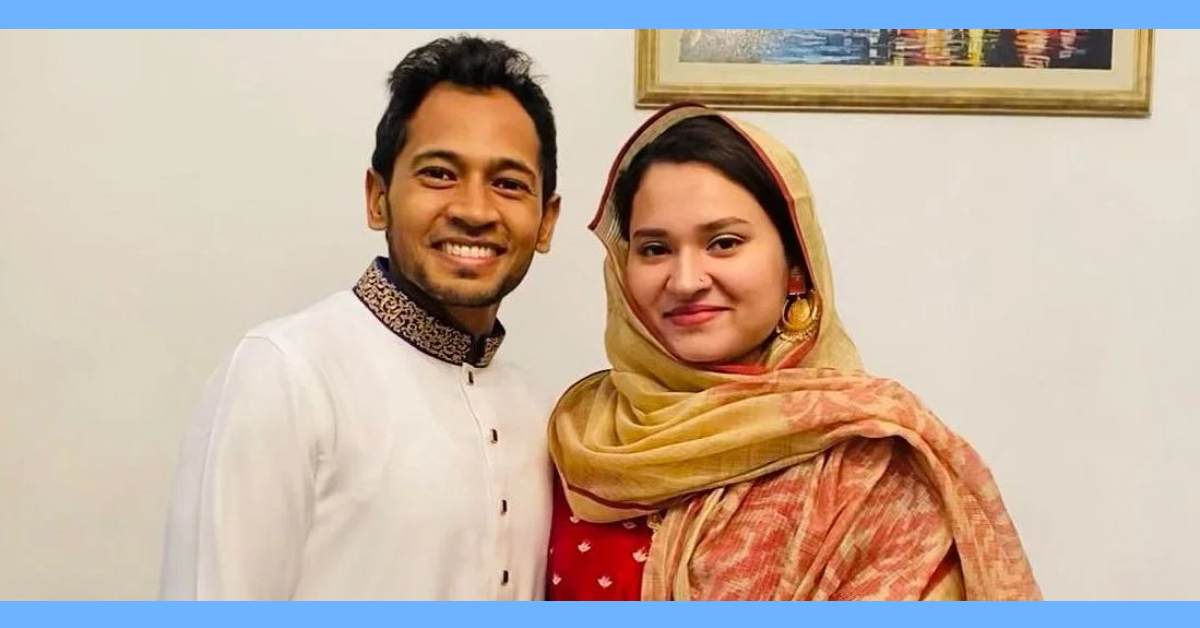 মুশফিকুর রহিম ও তাঁর স্ত্রী। ছবি- সংগৃহীত মুশফিকুর রহিম ও তাঁর স্ত্রী। ছবি- সংগৃহীত