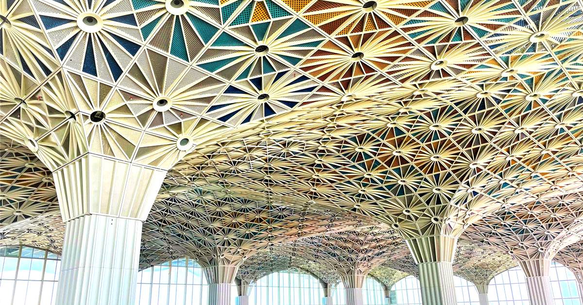 শাহজালালের তৃতীয় টার্মিনালের এই নকশাগুলো সবার নজর কেড়েছে। ছবি- সংগৃহীত