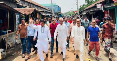 মধ্যনগরে বন্যায় ক্ষতিগ্রস্ত এলাকা পরিদর্শনে এমপি রনজিত সরকার 