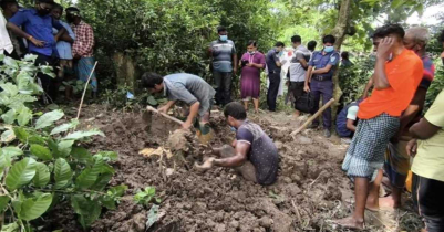 সুনামগঞ্জে আদালতের নির্দেশে সমাধি থেকে তোলা হলো কিশোরের লা/শ 