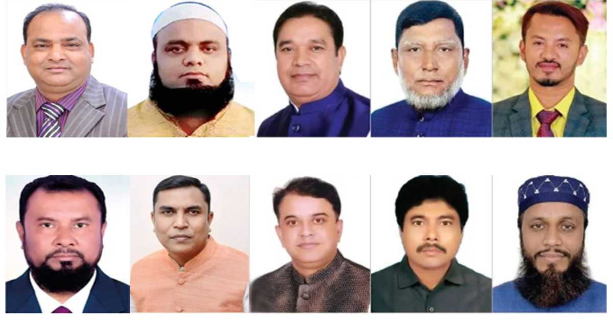 সিলেটের ১০টি উপজেলায় দ্বিতীয় ধাপে নির্বাচিত চেয়ারম্যান প্রার্থীরা।