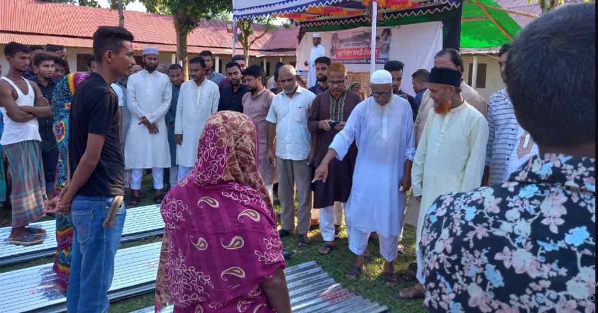 রাজনগর উপজেলায় বন্যায় ক্ষতিগ্রস্ত পরিবারের মধ্যে গৃহ নির্মাণ সামগ্রী বিতরণ। রাজনগর উপজেলায় বন্যায় ক্ষতিগ্রস্ত পরিবারের মধ্যে গৃহ নির্মাণ সামগ্রী বিতরণ।
