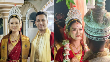 জাঁকজমকপূর্ণ আয়োজনে বাংলাদেশি যুবক ও চীনা তরুণীর বিয়ে জাঁকজমকপূর্ণ আয়োজনে বাংলাদেশি যুবক ও চীনা তরুণীর বিয়ে