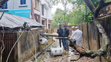 কালবৈশাখী ঝড়ে কমলগঞ্জে বিদ্যুৎ বিপর্যয়, ট্রান্সফরমার ক্ষতিগ্রস্ত