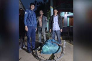 কুলাউড়ায় সিঙ্গুর পান পুঞ্জিতে ফের চুরি: চিহ্নিত চোর হাতেনাতে আটক