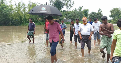 আত্রাই নদীর পানি বিপদসীমার উপরে, প্লাবিত নিম্নাঞ্চল 