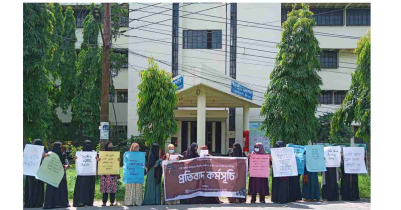 সংস্কার কমিশন ও নারীর ডাকে মৈত্রীযাত্রার বিরুদ্ধে শাবিপ্রবি ছাত্রীদের প্রতিবাদ