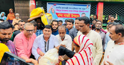 তাহিরপুরে বন্যায় ক্ষ/তিগ্র/স্থদের মাঝে প্রধানমন্ত্রীর উপহার বিতরণ
