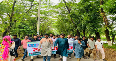 নিষেধাজ্ঞা স্বত্বেও বার বার ক্যাম্পাসে দলীয় ব্যানারে  রাজনৈতিক কর্মসূচি শাবিপ্রবি ছাত্রদলের