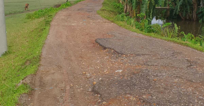 নবীগঞ্জে রাস্তার বেহাল দশা, ভোগান্তিতে হাজারো মানুষ