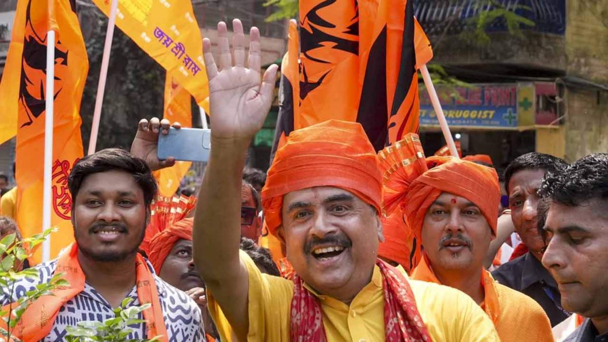 পশ্চিমবঙ্গের মুখ্যমন্ত্রী শুভেন্দু অধিকারী।
