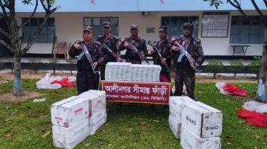 মৌলভীবাজারে ৯ লাখ ২১ হাজার টাকার ভারতীয় অবৈধ সিগারেট জব্দ