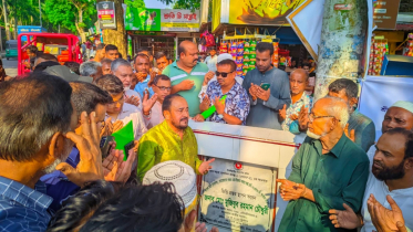 শ্রীমঙ্গলে সড়কের পুনর্বাসন কাজের ভিত্তিপ্রস্তর স্থাপন