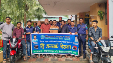 শ্রীমঙ্গলে নিসচা’র উদ্যোগে ফ্রি হেলমেট বিতরণ