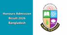 Honours Admission Result 2026 Bangladesh
