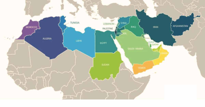Middle East Country List Updated Countries Recognised in Region