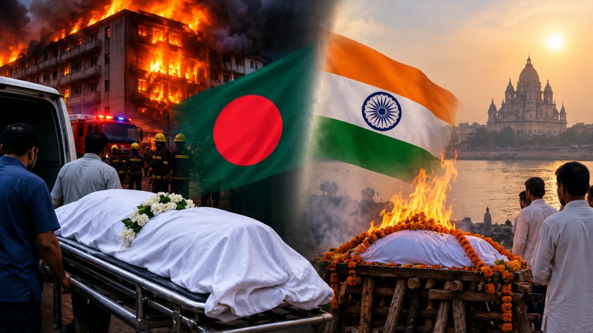 কলকাতা অগ্নিকাণ্ড: সাজুর মরদেহ দেশে, রেবতীর সৎকার ভারতে