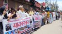রাব্বি হত্যার আসামিদের গ্রেপ্তার ও ফাঁসির দাবিতে সড়ক অবরোধ