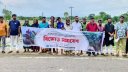 সুনামগঞ্জ-সাচনাবাজার সড়কে ৪৫০০ গাছ কাটার প্রতিবাদে বিক্ষোভ
